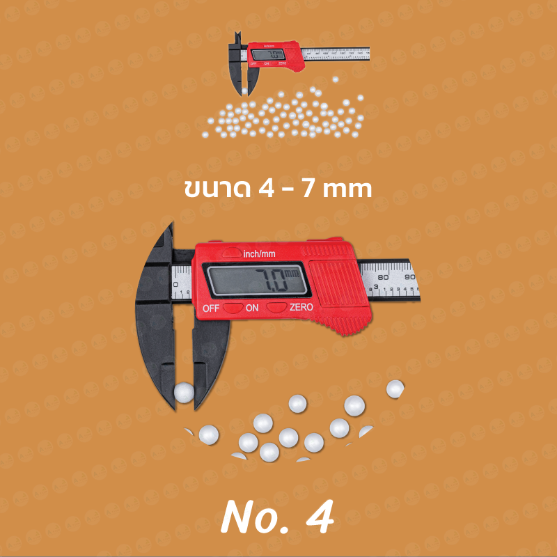 โฟมเม็ด อีพีเอส ขนาด 4-7 mm ..โพลิสไตรีนแบบขยายหรือ EPS ต้องผ่านการเปลี่ยนแปลงหลายอย่างตั้งแต่เม็ดบีดแบบขยายล่วงหน้าแบบโพลีสไตรีนขนาดเล็กที่มีความกว้างประมาณ 1 มม. ไปจนถึงเม็ดบีดแบบขยายขนาดเส้นผ่านศูนย์กลางสี่สิบเท่า.. เม็ดโฟม