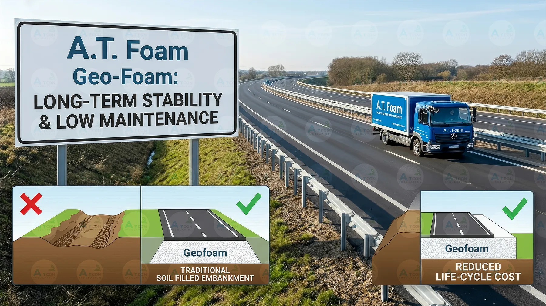 ขั้นตอนการติดตั้งบล็อก Geo-Foam ในไซต์งานจริง: สะดวก รวดเร็ว และประหยัดแรงงาน